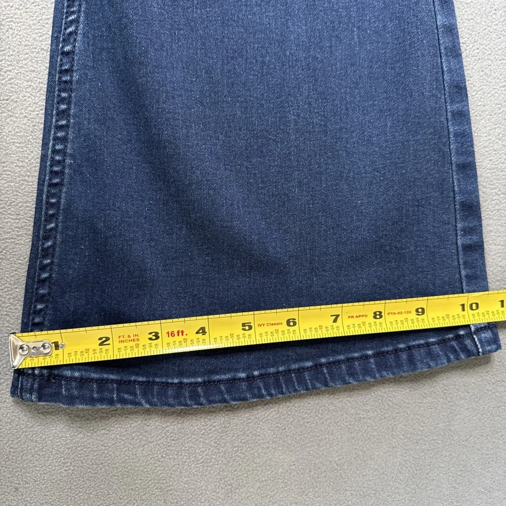 Free‎ People Jeans Womens 27 Blue Indigo Flare Low Rise Pull On Retro 70s Denim